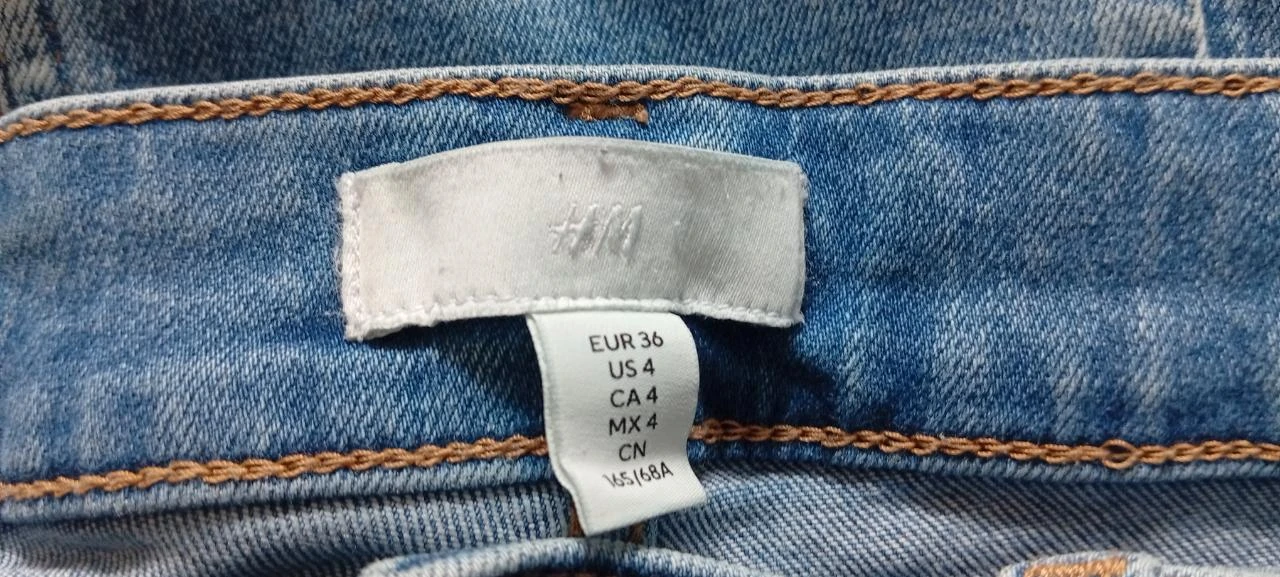 High-waisted skinny jeans H&M - Light denim blue - Size 36 - Very good condition – photo 9
